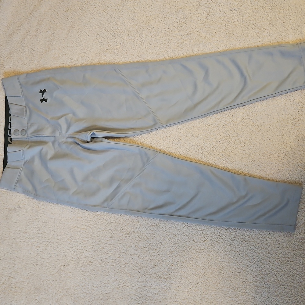 Lightly Worn. Under Armour Light Gray Performance Pants